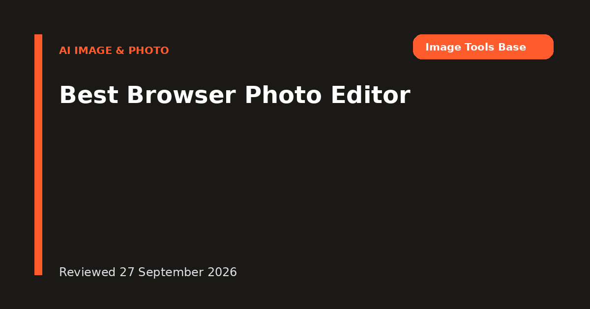 Best Browser Photo Editor