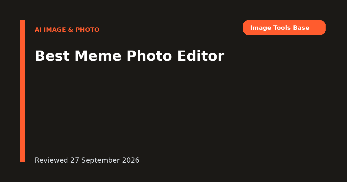 Best Meme Photo Editor