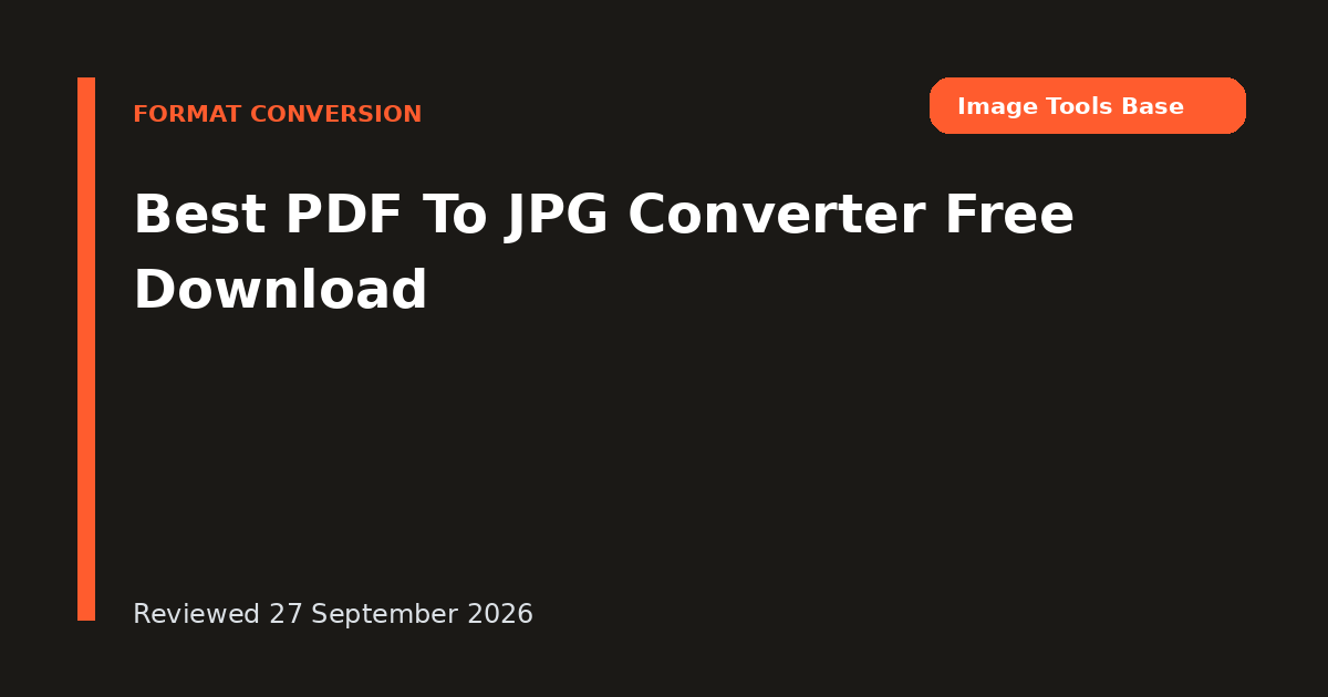 Best PDF To JPG Converter Free Download