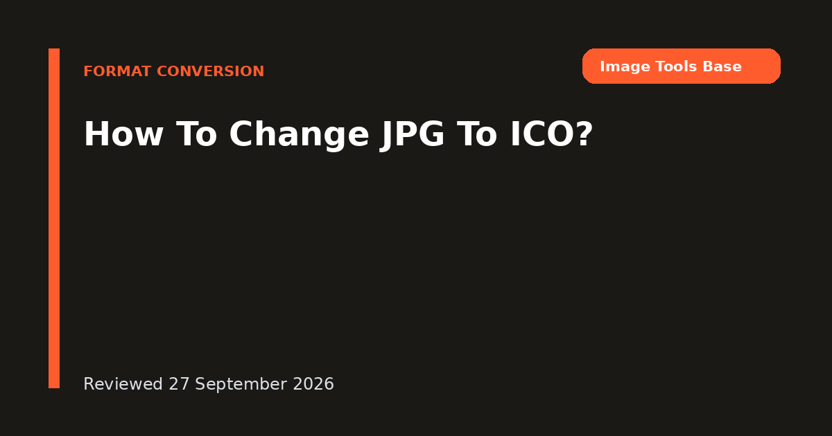 How To Change JPG To ICO?