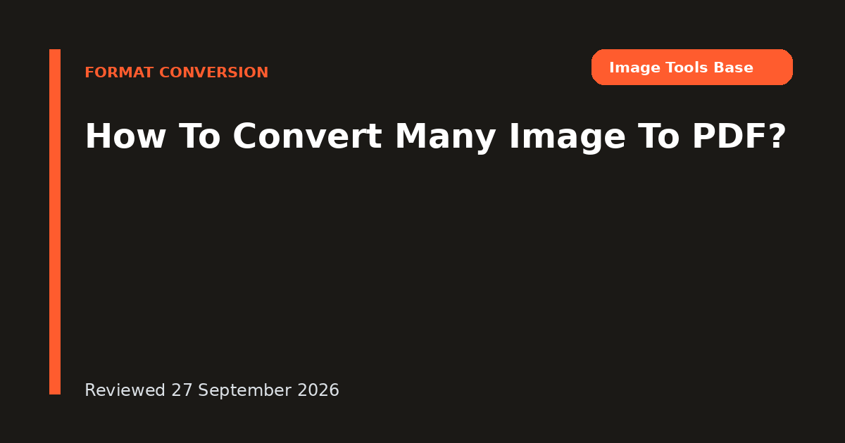 How To Convert Many Image To PDF?
