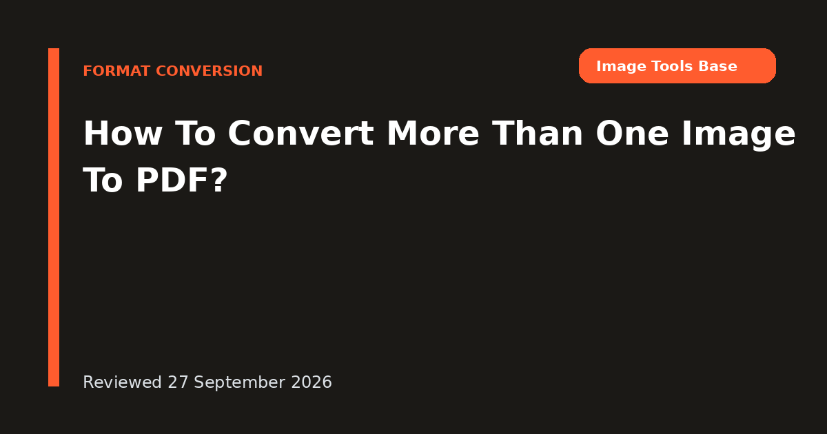 How To Convert More Than One Image To PDF?